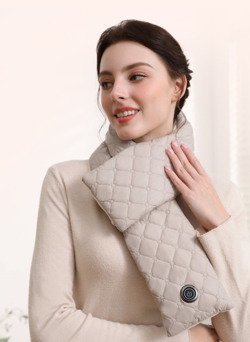 Electric USB Heating Thermal Scarf 3 Gear Pads Neck Brace