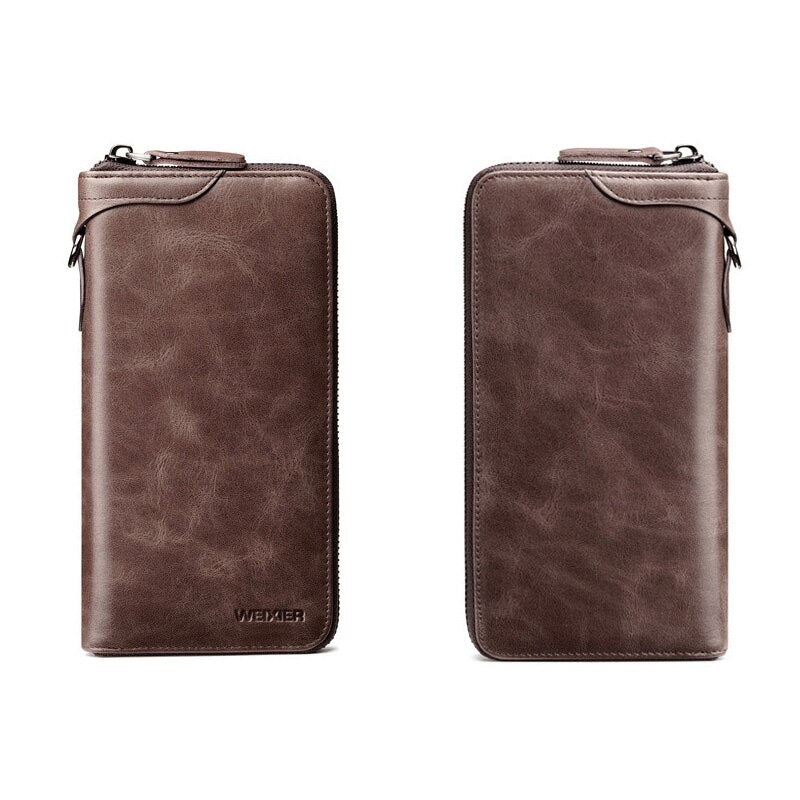 Vintage Fashion Long Style Split Soft Leather Wallet
