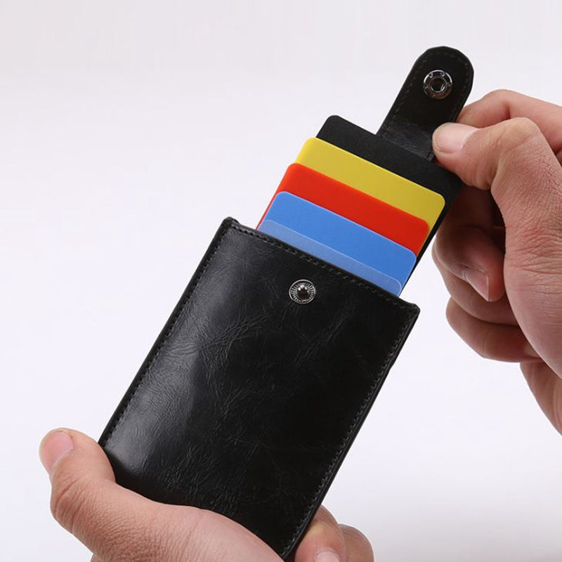 RFID Leather Slim Card Holder