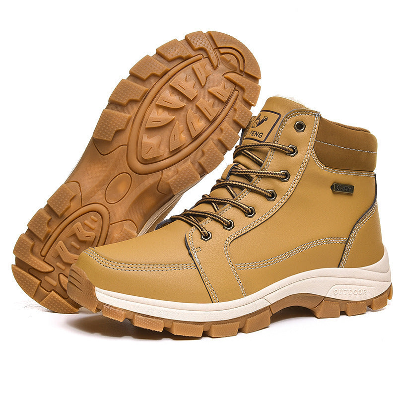 Winter Snow Outdoor Ankle Non-Slip Leather Boots