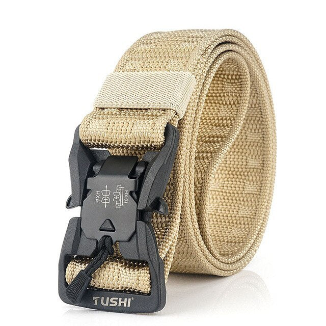 Canvas Outdoor Tactical Belt Military Training Belt Textile Nylon Camouflage Men's Belt