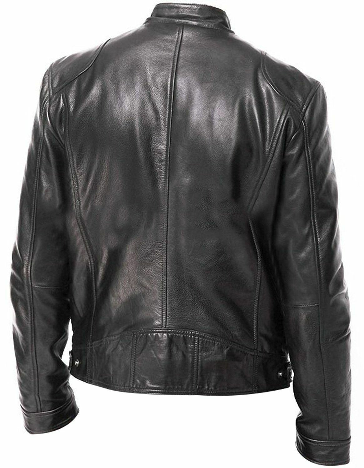 Leather Slim Jacket