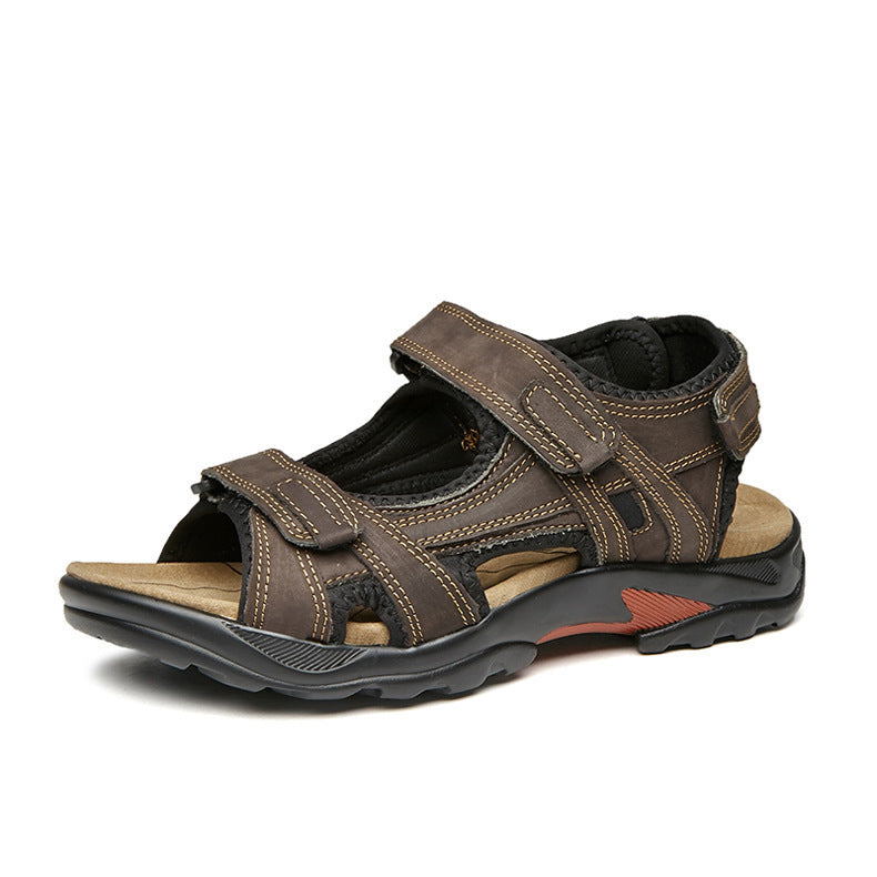 Outdoor Travel Leather Beach Roman Sandals