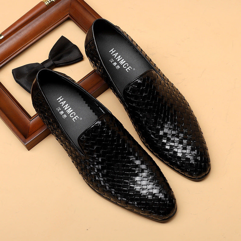 Cowhide Woven Leather Shoes Business