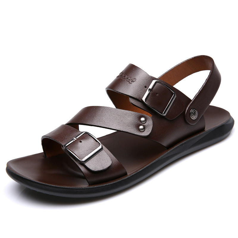 Leather Sandals for Driving Vacation and Leisure