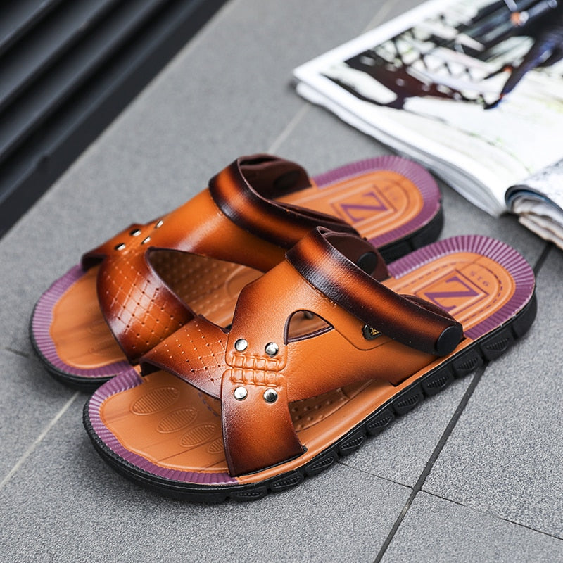 Leather High Quality Beach Sandals