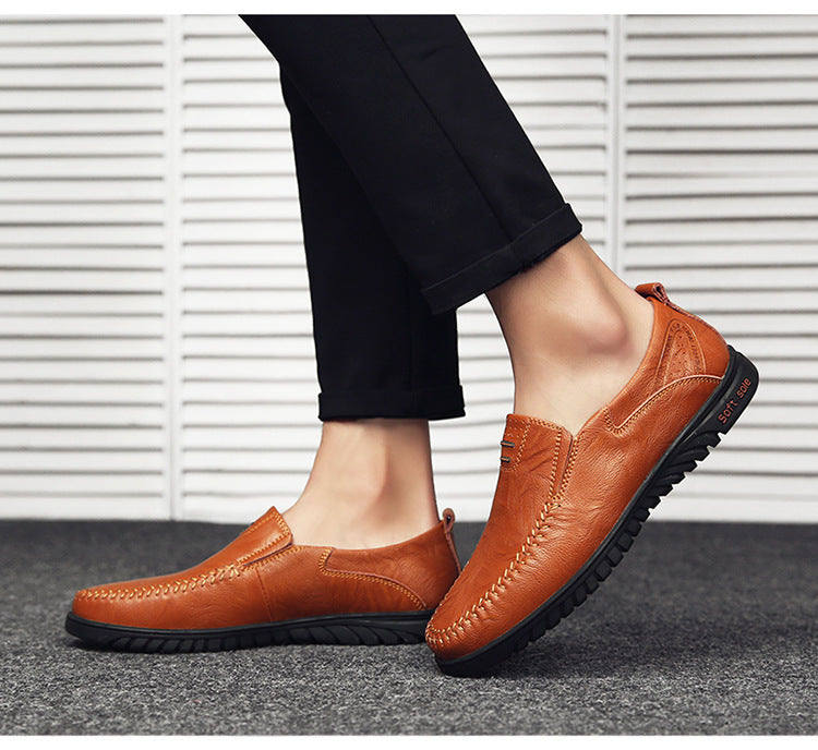 Casual Soft Sole Korean Fashion Leather Shoes