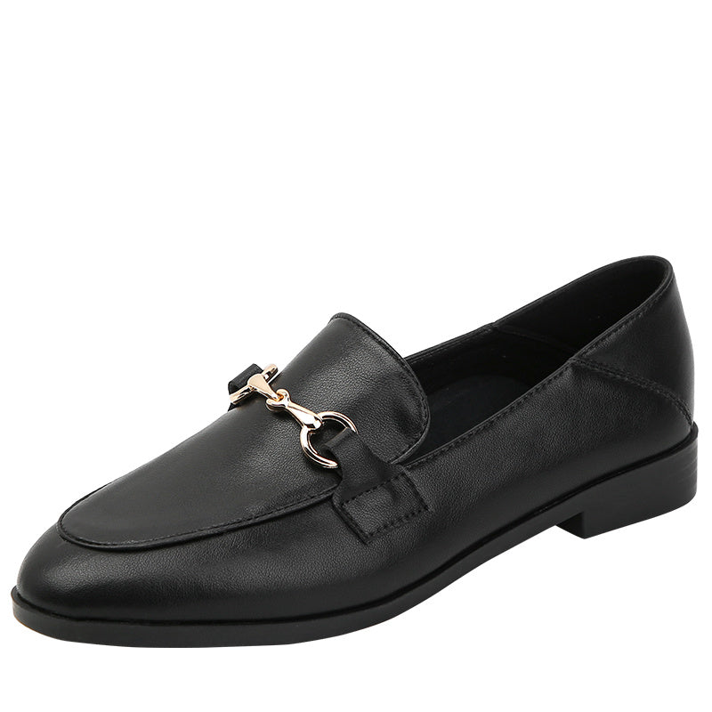 Genuine Leather Flat Shoes