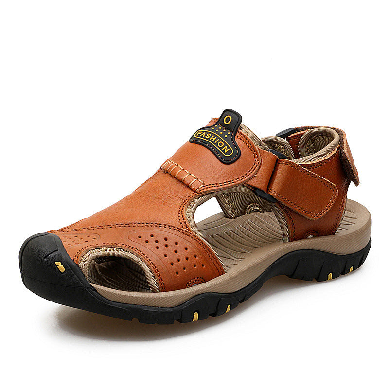 Two-Layer Leather Toe Outdoor Casual Sandals