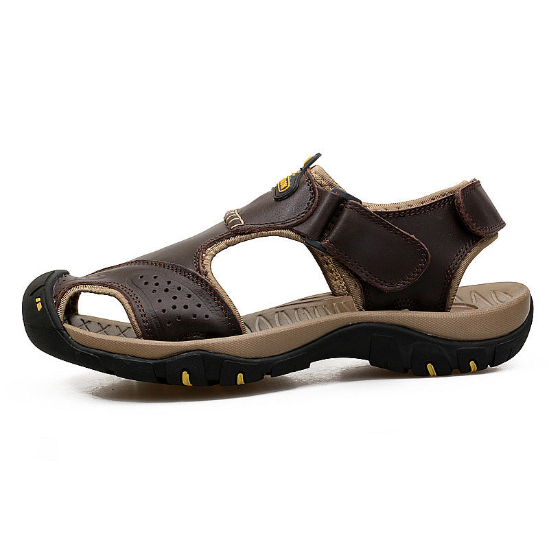 Two-Layer Leather Toe Outdoor Casual Sandals