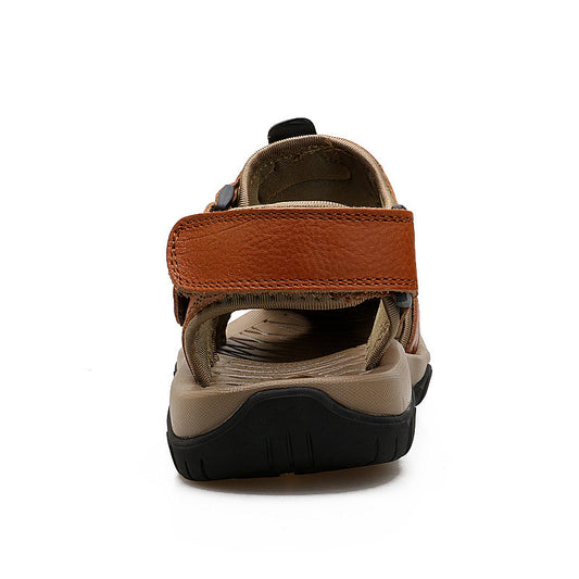 Two-Layer Leather Toe Outdoor Casual Sandals