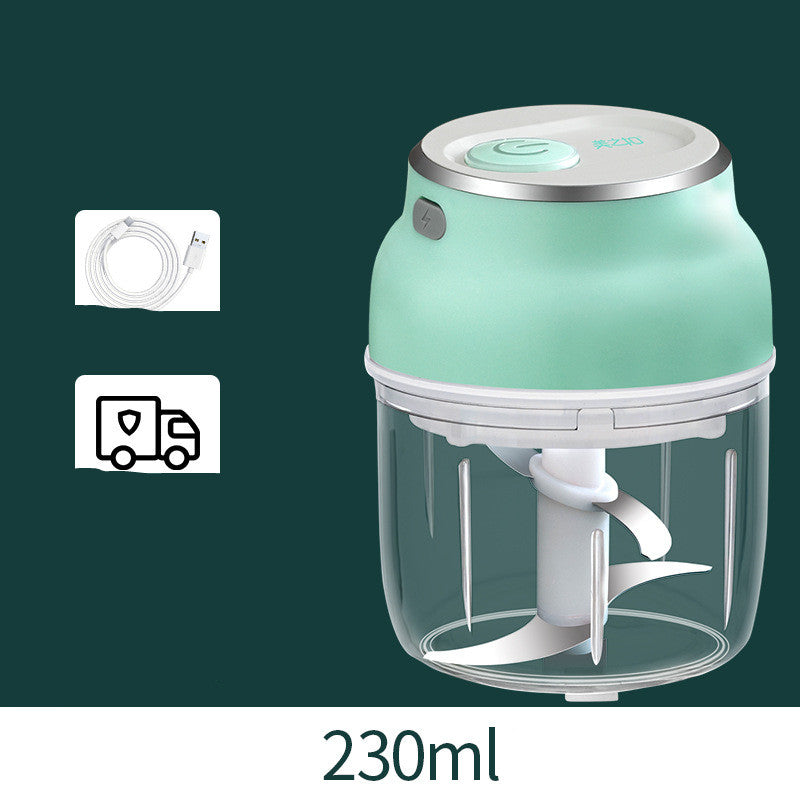 Portable Electric Mini Garlic Press Chopper and Grinder