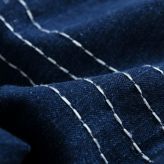 Herringbone Denim Robe Loose Jacket