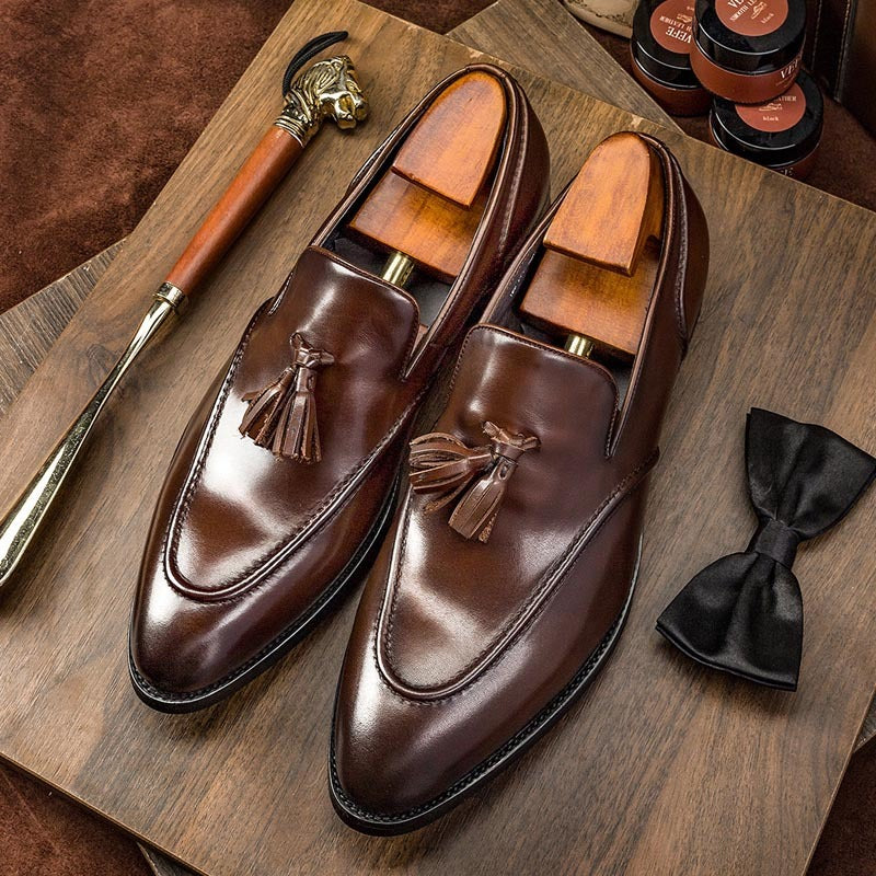 Business Casual Tassel Leather Shoes