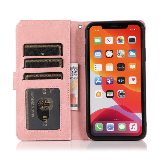 iPHONE Leather Wallet Protective Case
