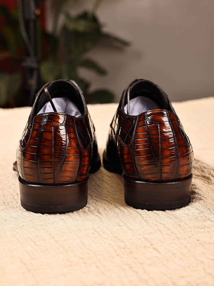 Genuine Leather Polished Business or Casual Pointed Toe Shoes