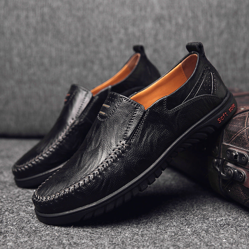 Casual Soft Sole Korean Fashion Leather Shoes