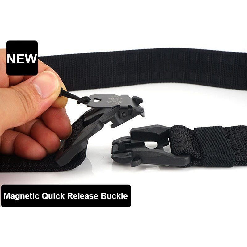 Canvas Outdoor Tactical Belt Military Training Belt Textile Nylon Camouflage Men's Belt