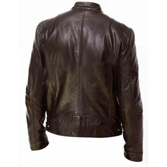 Leather Slim Jacket
