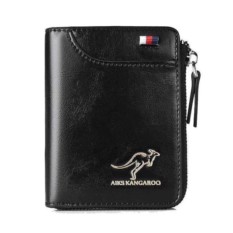 Protected Leather Wallet Vintage Short Purse