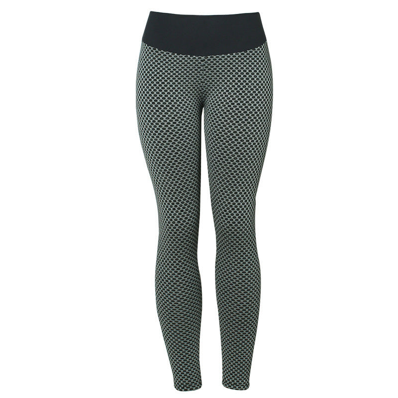 Plaid Leggings Fitness Yoga Seamless High Waist Breathable Gym Leggings