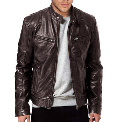Leather Slim Jacket
