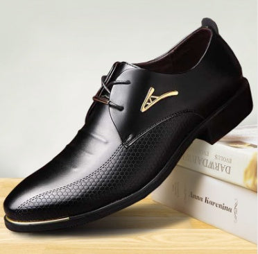 Luxury Patent Leather Brand Classic Wedding Oxford Pointed Toe Dress Shoes