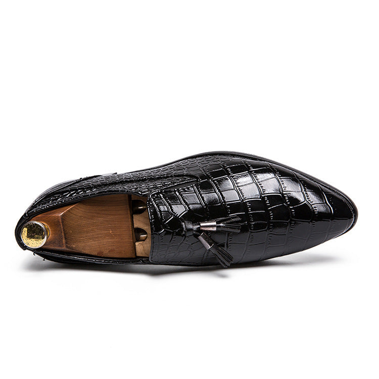 Pointed Leather Casual Shoes