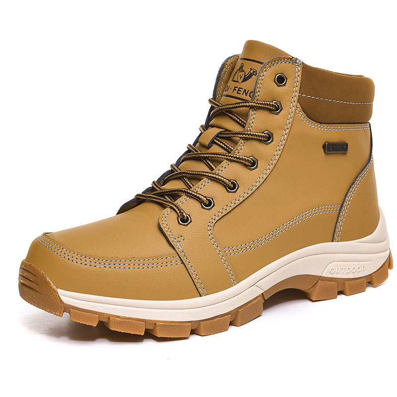 Winter Snow Outdoor Ankle Non-Slip Leather Boots