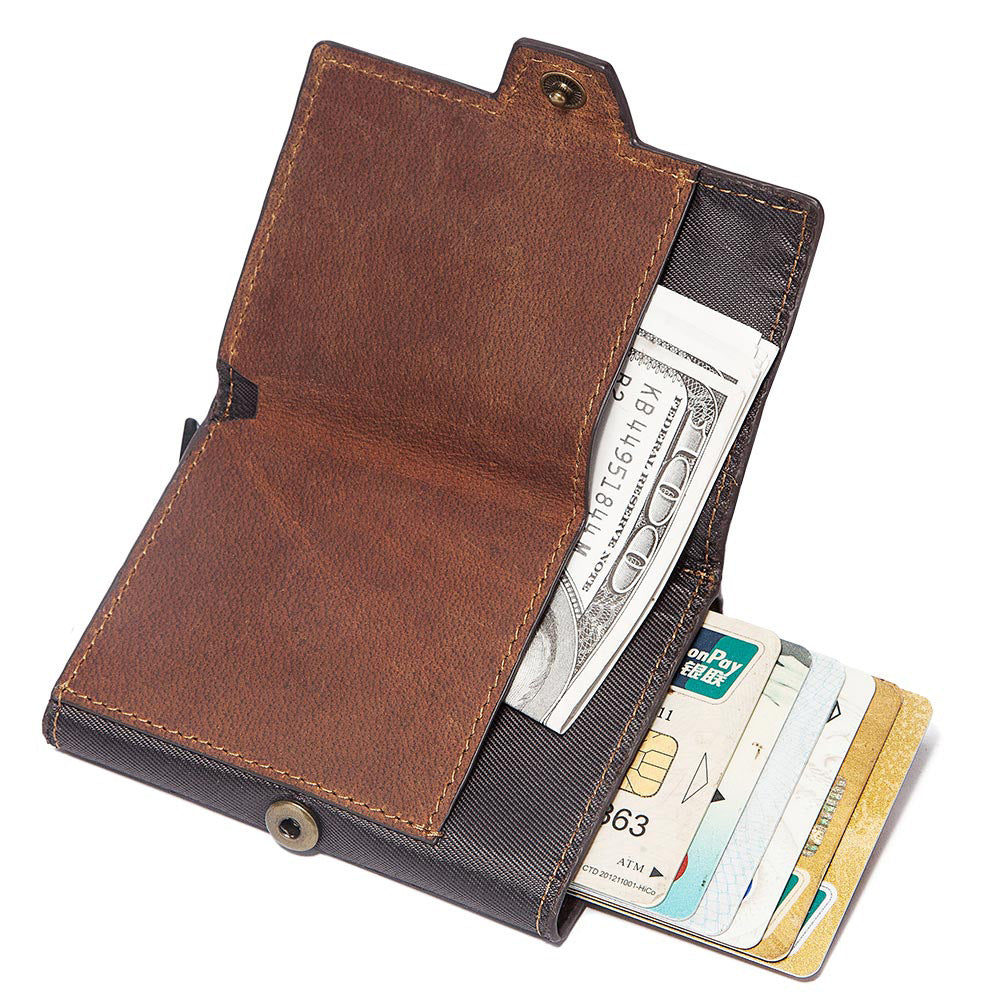 Leather European Style Card Holder