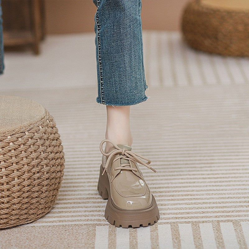 British Style Lace Up Leather Shoes