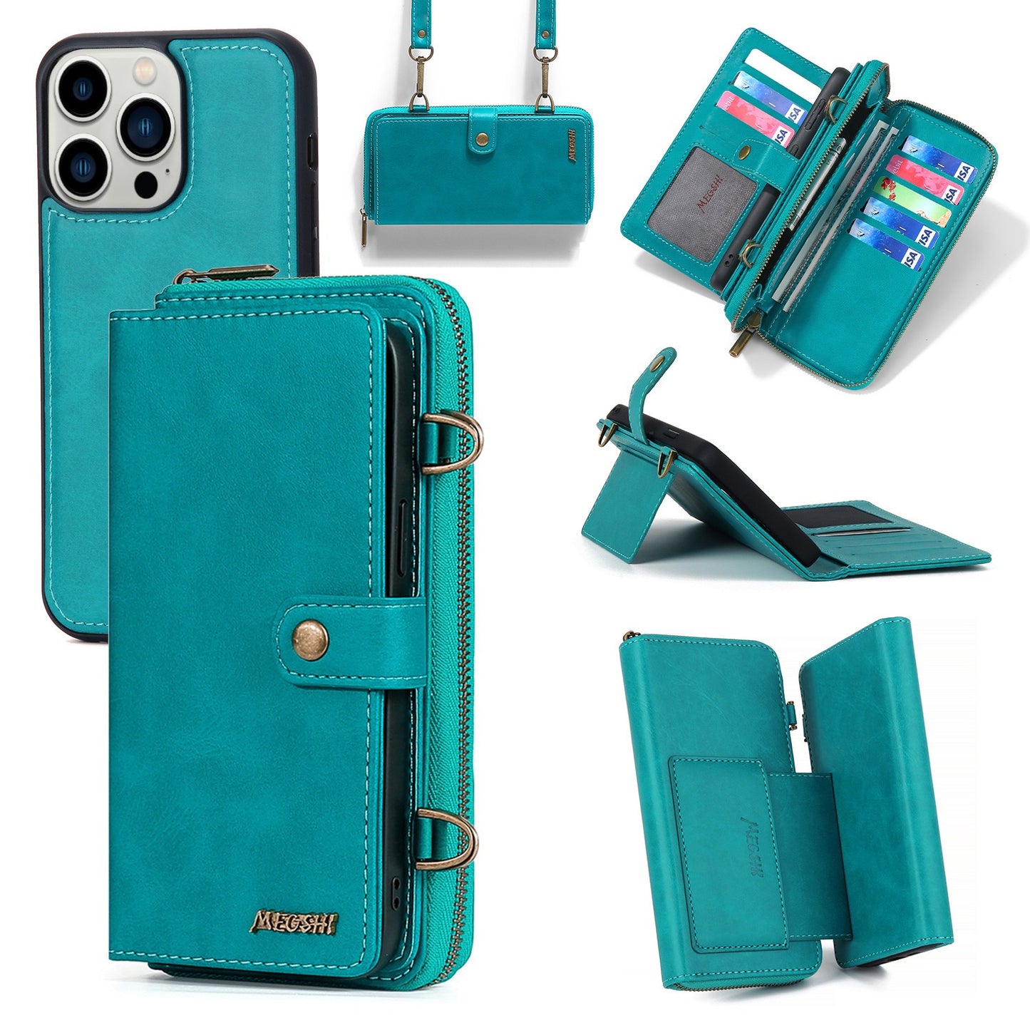 iPhone Diagonal Cross Multifunctional Wallet Cas
