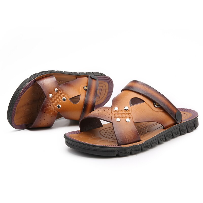 Leather High Quality Beach Sandals