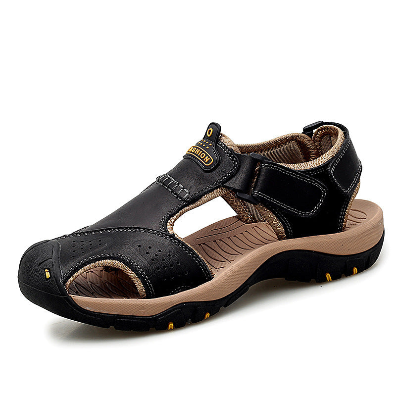 Two-Layer Leather Toe Outdoor Casual Sandals