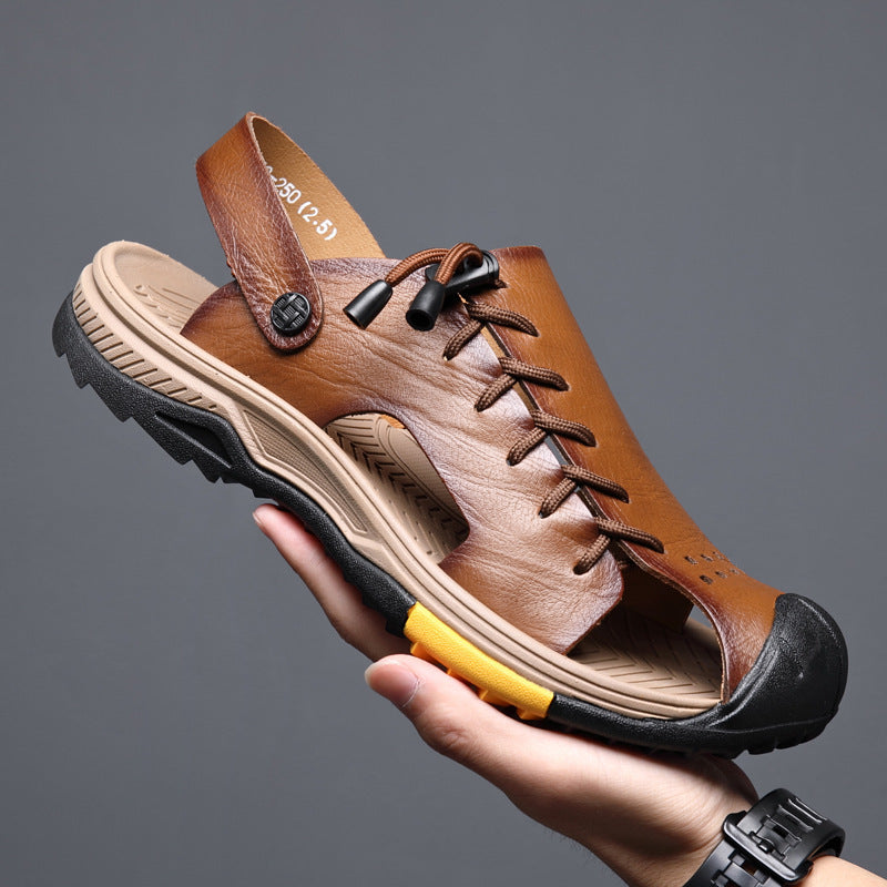 Summer Outdoor Leather Beach Sandals