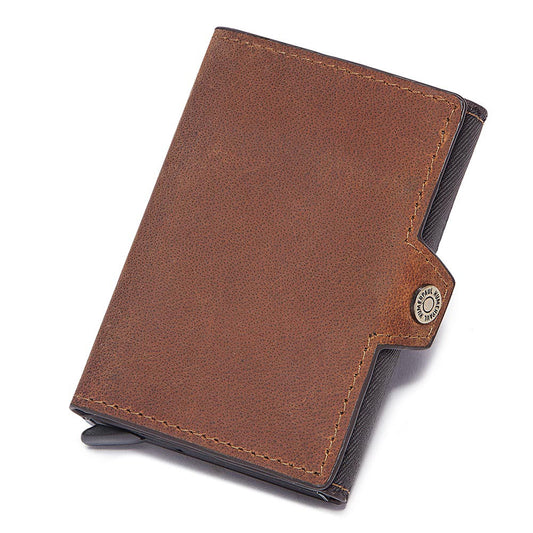 Leather European Style Card Holder