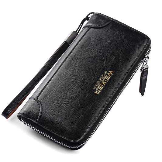 Leather Clutch Zipper Large Capacity High Quality Wallet
