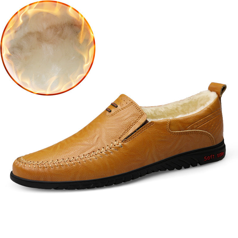Casual Soft Sole Korean Fashion Leather Shoes