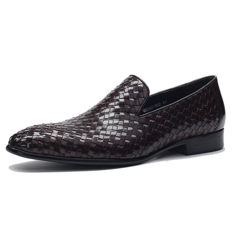Cowhide Woven Leather Shoes Business
