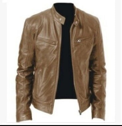 Leather Slim Jacket
