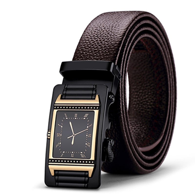 Leather Automatic Buckle Belt