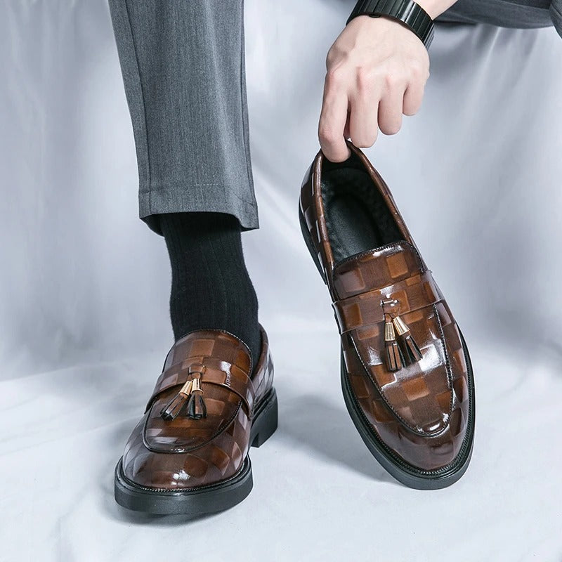 New Style One Foot Leather Shoes