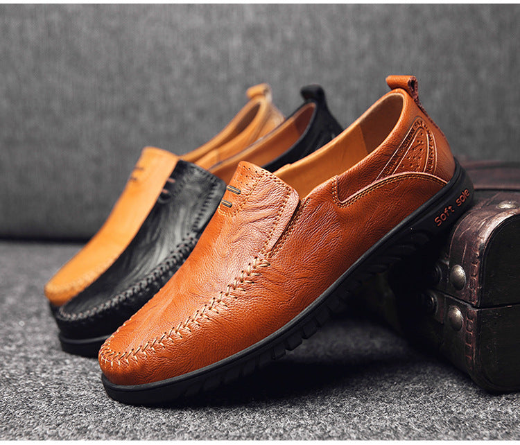 Casual Soft Sole Korean Fashion Leather Shoes