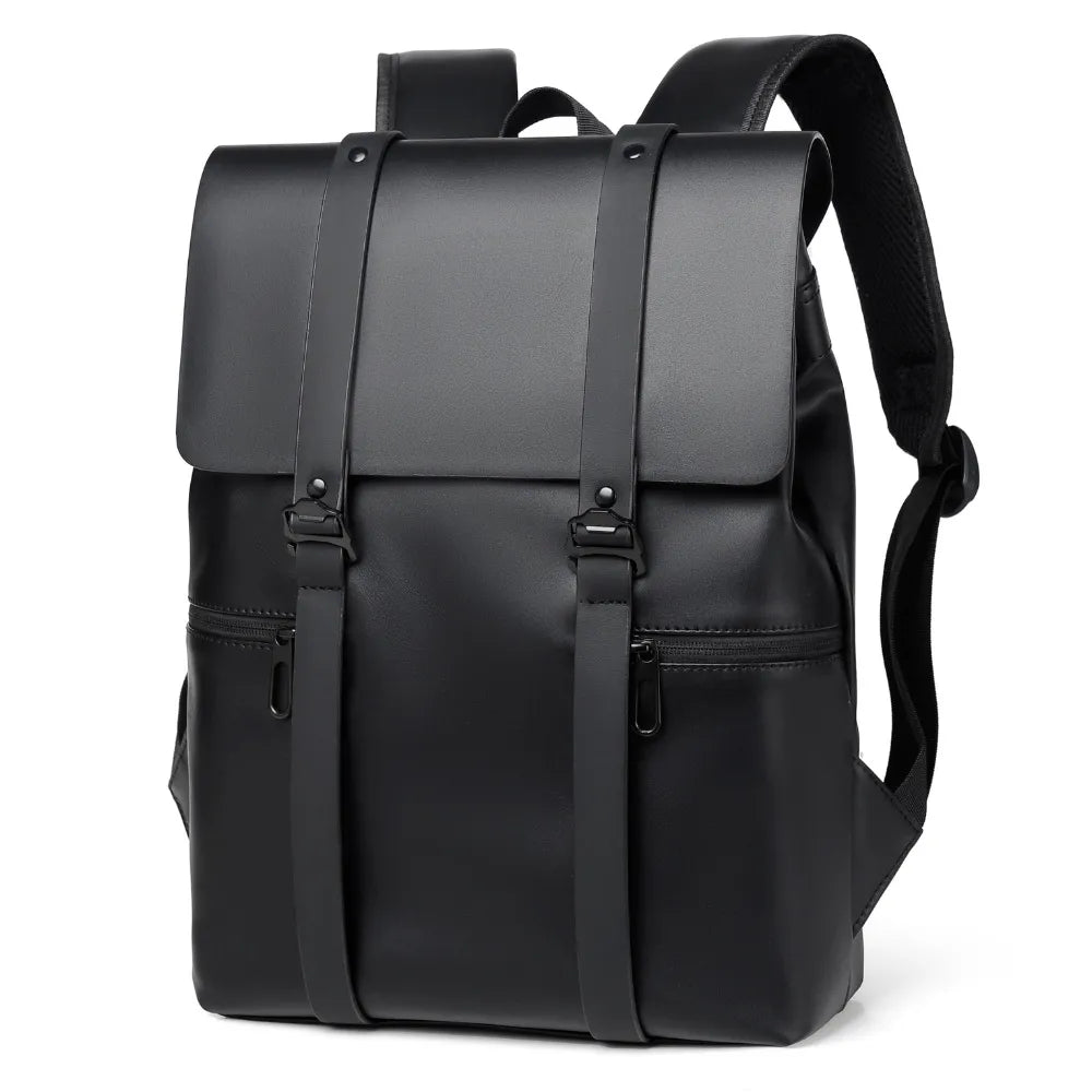 Adjustable Leather Travel Backpack
