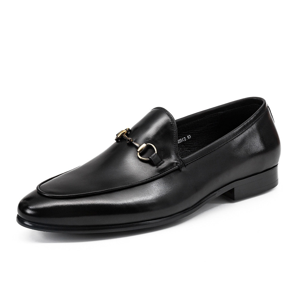 Horse bit Leather Shoes Round Toe Casual