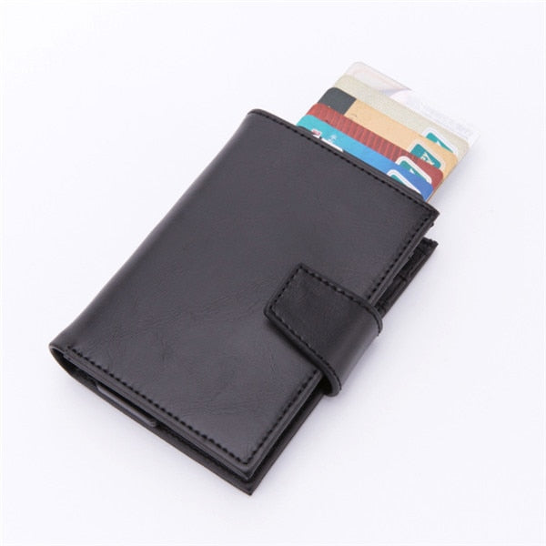 RFID Card Holder And Minimalist Wallet Metal Single Box Aluminium Blocking Holder for Cards