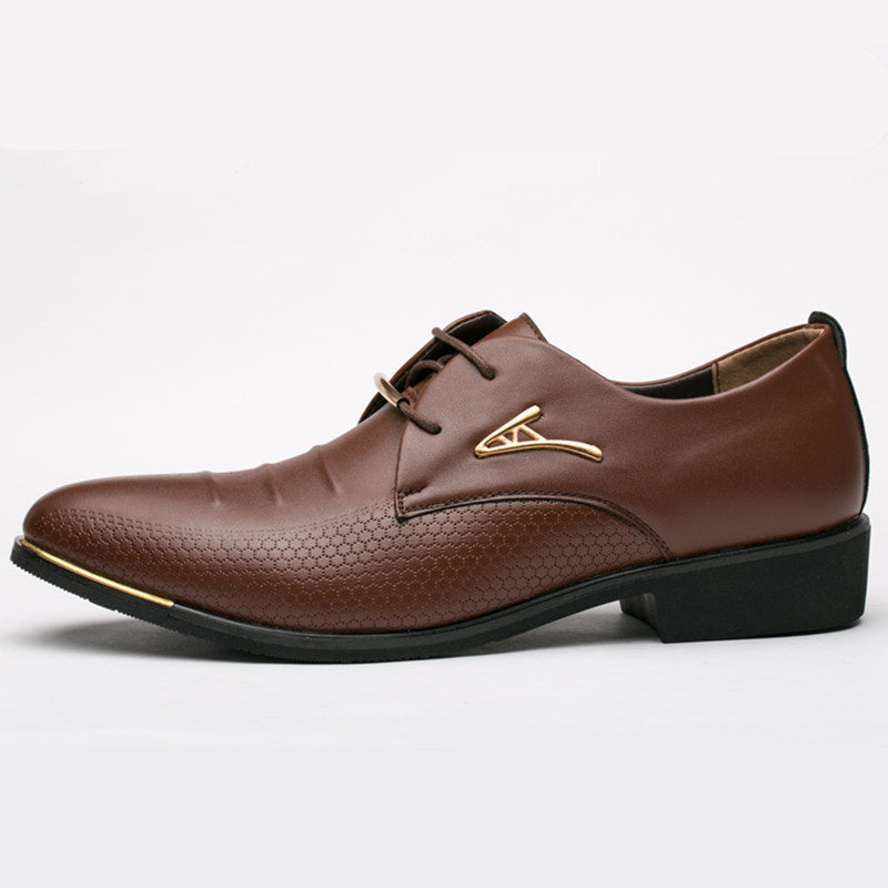 Luxury Patent Leather Brand Classic Wedding Oxford Pointed Toe Dress Shoes