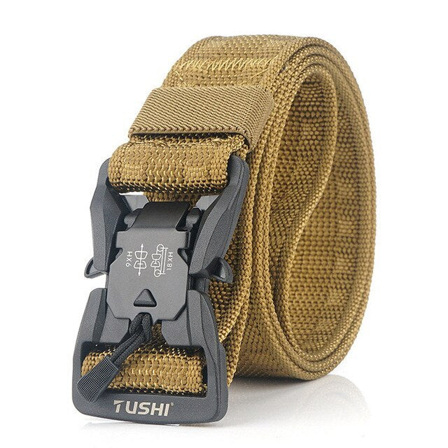 Canvas Outdoor Tactical Belt Military Training Belt Textile Nylon Camouflage Men's Belt