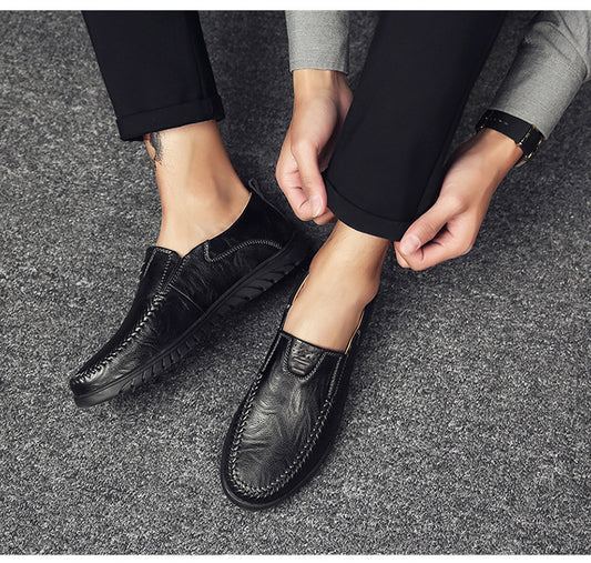 Casual Soft Sole Korean Fashion Leather Shoes