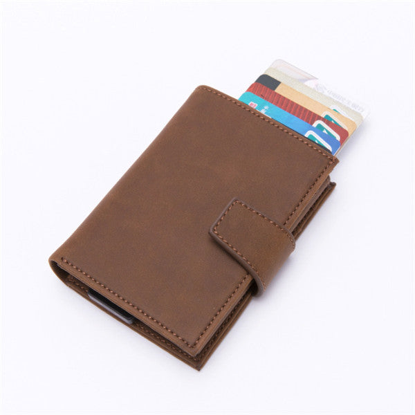 RFID Card Holder And Minimalist Wallet Metal Single Box Aluminium Blocking Holder for Cards